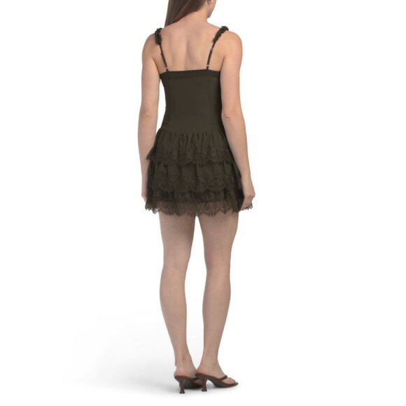 LE LIS Olive Ruffled Mini Dress - Picture 2 of 2
